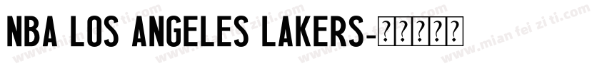 nba los angeles lakers字体转换